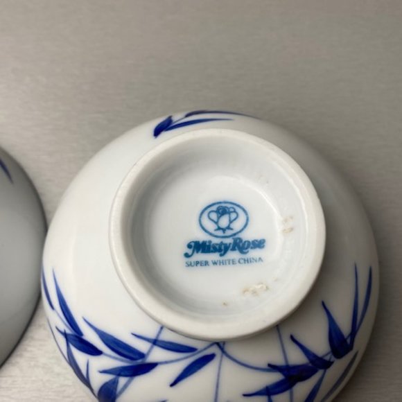 Misty Rose Super White China Rice Bowls 2pc - Picture 6 of 9